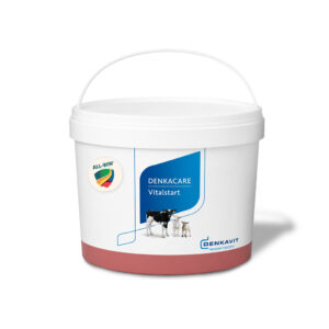 ALL-WIN I Denkacare Vitalstart 2 kg Biestmilch Booster für Kälber und Lämmer – getrocknetes Rinderkolostrum mit hoher IgG-Konzentration Vitaminen und Selen